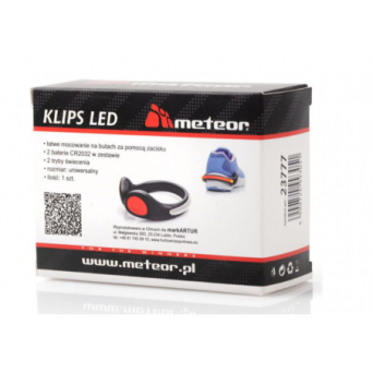 Opaska odblakowa Meteor LED z klipsem 