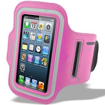 Opaska etui do biegania na ramię 5.5" różowa