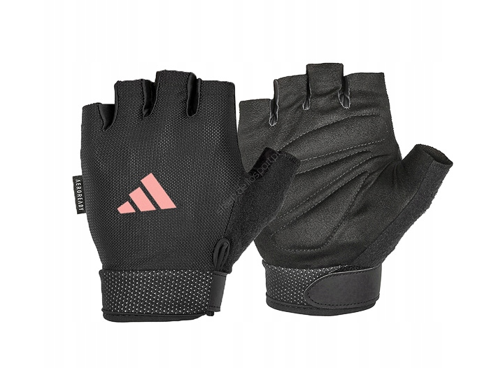 Rękawiczki S na siłownię Adidas Ess różowe