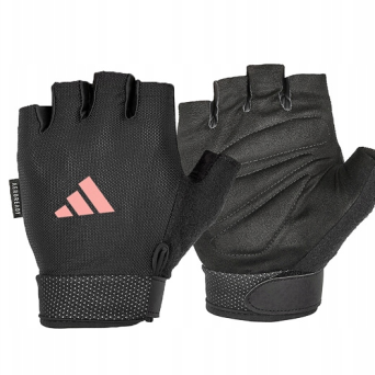 Rękawiczki S na siłownię Adidas Ess różowe
