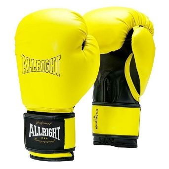 Rękawice boks. 12oz żółte Allright SW02033