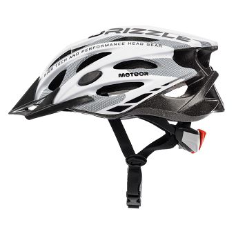 Kask XL (61-63) Meteor MV29 DRIZZLE white/grey