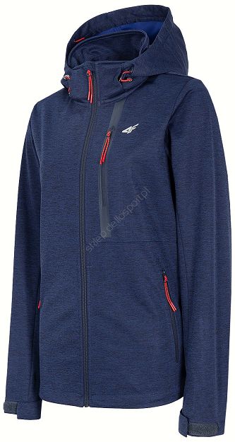 Softshell damski 4F denim melanż SFD003 H4Z19