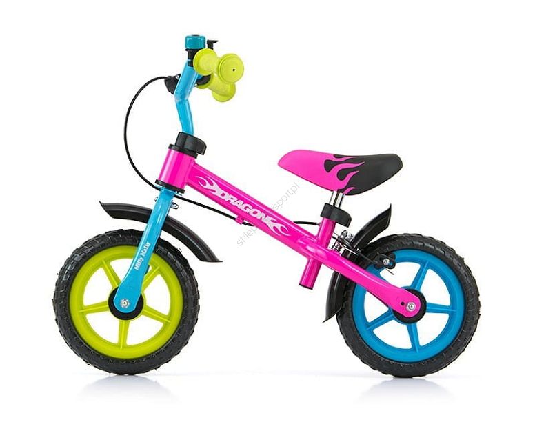 Rowerek biegowy Milly Mally Dragon z hamulcem Multicolor
