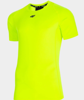 T-shirt fitness soczysta zieleń neon TSMF015 PK