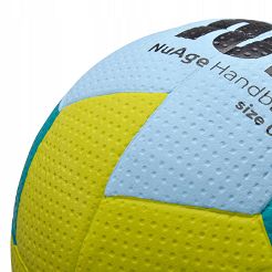 Piłka 0 ręczna Meteor Nuage mini niebiesko-żółta 16696 - 2