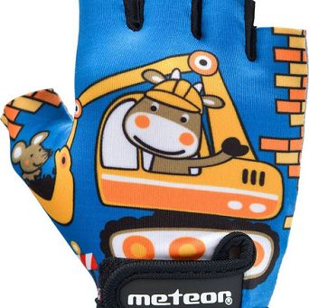 Rękawiczki S rowerowe Meteor Kids Builder 26185