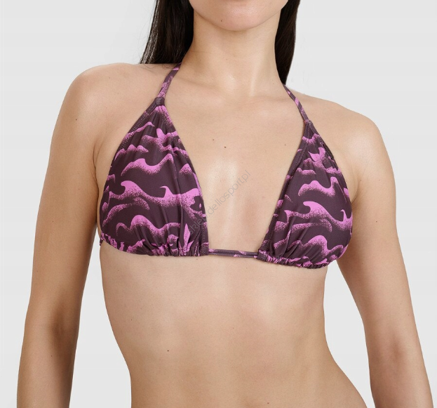 Bikini góra ciemny fiolet allover F075