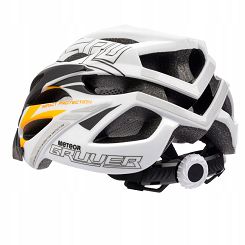 Kask L (58-61)  Meteor GRUVER white/ black/orange  - 3