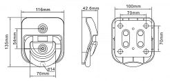 KOTWA SPENCER ŚCIENNO PODŁOGOWA PRZEŚWIT 70 MM - 2