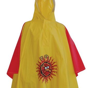 Ponczo dziecięce 92 Giraffe żółte z kapturem