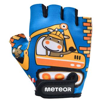 Rękawiczki M rowerowe Meteor Kids Builder 26186