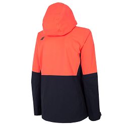 Kurtka 4F koral neon KUDN002 H4Z21 - 2