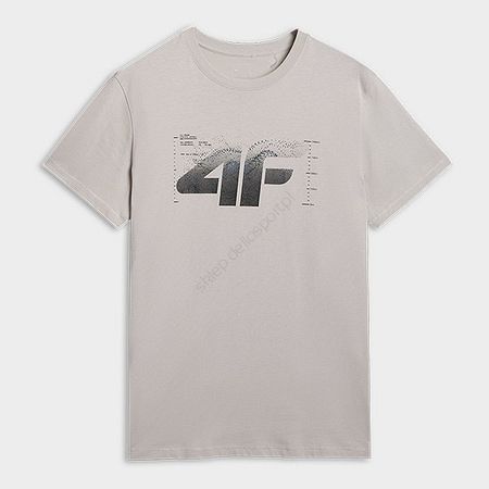 Tshirt chłodny jasny szary M2359