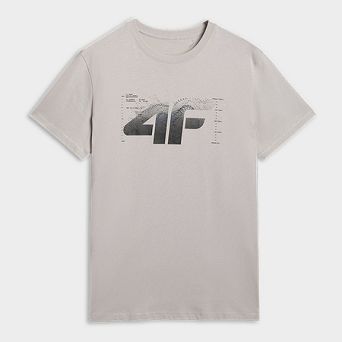 Tshirt chłodny jasny szary M2359