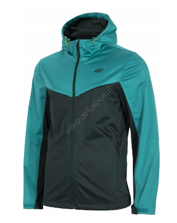 Softshell męski 4F morska zieleń SFM002 H4L20