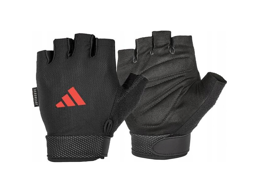 Rękawiczki M na siłownię Adidas Ess czerwone 