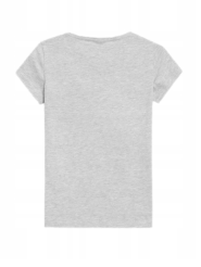 Tshirt chłodny jasny szary melanż F0906 - 2