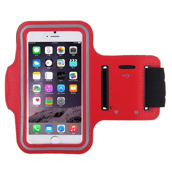 Opaska etui do biegania na ramię 5.5" czerwona