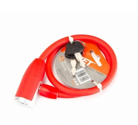 Zamknięcie spiralne 10x65 klucz/czerwone  84356