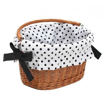Wkładka kosza Polka Dots 140.001 white black dots