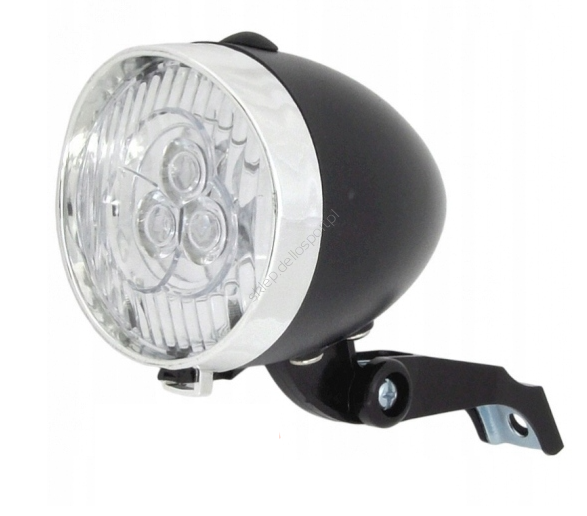 Lampa przód JY-592 diodowa retro czarna na baterie