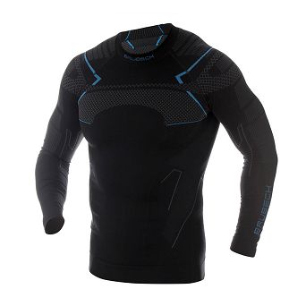 Bluza męska THERMO dł. czarny/niebieski LS1304M