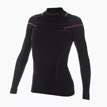 Bluza damska THERMO dł. czar/róż LS13100A