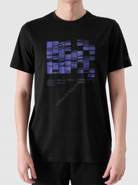 Tshirt głęboka czerń M2107