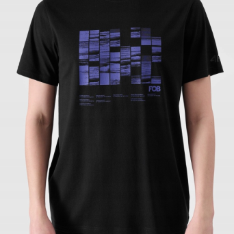 Tshirt głęboka czerń M2107