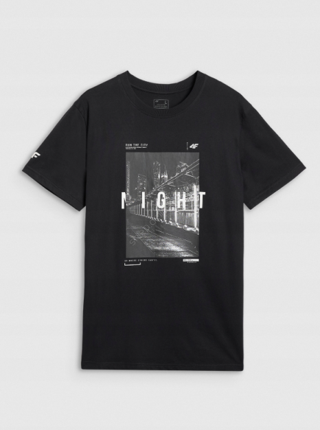 Tshirt głęboka czerń M3121