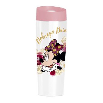 Kubek termiczny 400ml DI-N.MINNIE flowers white