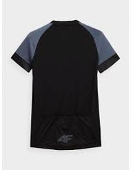T-shirt rowerowy głęboka czerń RKM002 H4L21 - 2