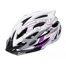 Kask L (58-61)  Meteor GRUVER white/grey/eggplant