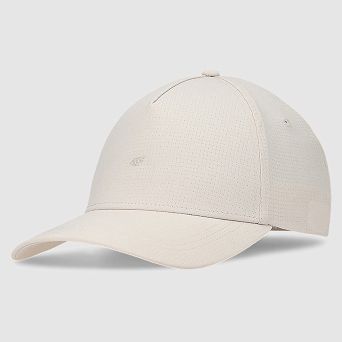 Czapka z daszkiem złamana biel U369
