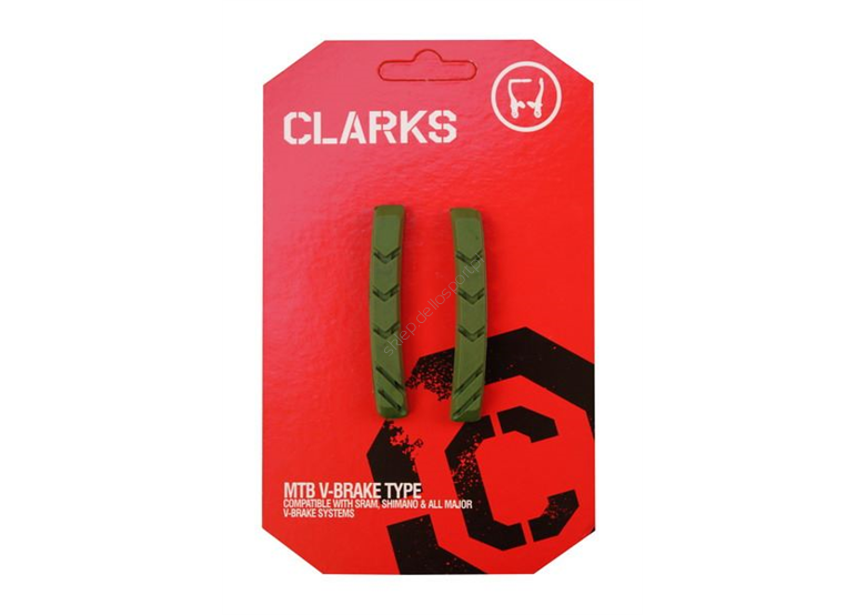 Wkładki hamulcowe Clark's CP503 70mm MTB V-brake zielone