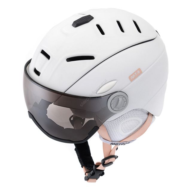 Kask L (58-61) narciarski Meteor Holo biały 24966