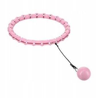 Hula hop light z wypust. i obc. HHW02 pink HMS