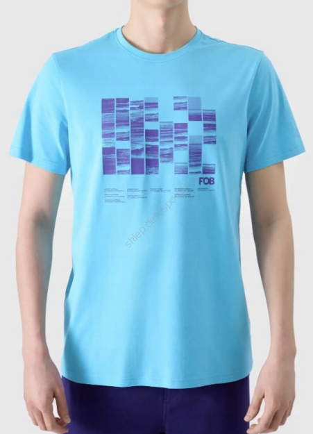 Tshirt błekit turkusowy M2107