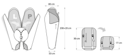Śpiwór Meteor Indus granatowo/niebieski R - 3