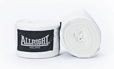 Bandaż bokserski Allright 4, 2m SW06014 biały