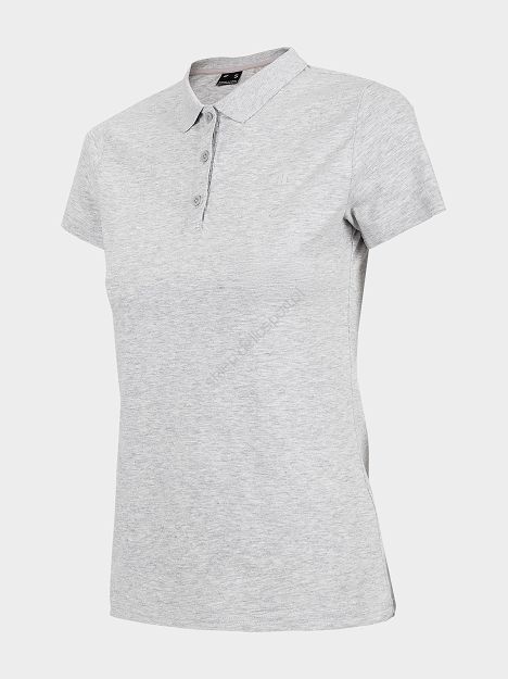 T-shirt 4F chłodny jasny szary melanż TSD356 H4Z22