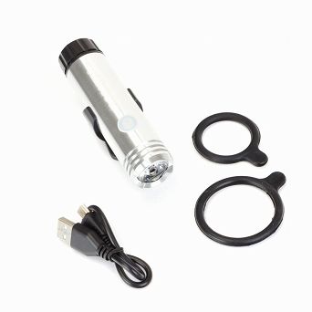 Lampa przednia 1-LED USB R-106 czarna 1 Watt Romet