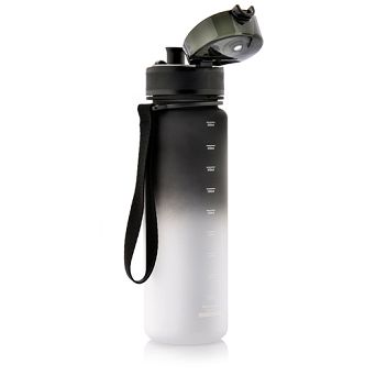 Bidon 500ml sportowy Meteor czarny/biały 10108