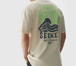Tshirt beż M1318  - 2