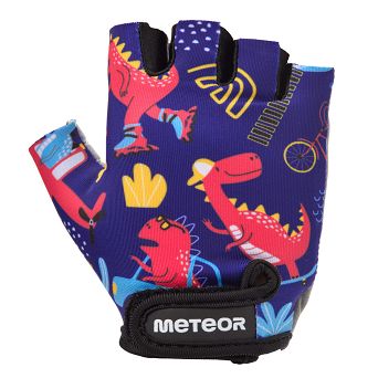 Rękawiczki M rowerowe Meteor Kids Dino Cars 17391