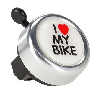 Dzwonek I Love MyBike II alu/plastik