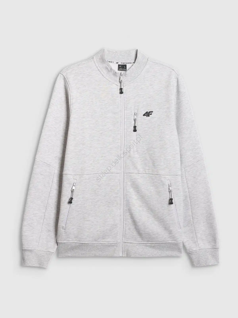 Bluza chłodny jasny szary melanż M2547