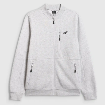 Bluza chłodny jasny szary melanż M2547
