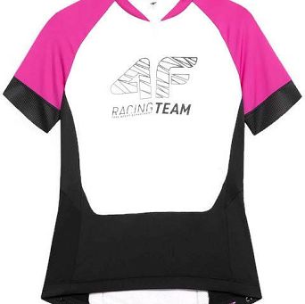 T-shirt rowerowy fuksja RKD002 H4L21
